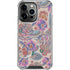 Warm Taupe Floral iPhone 16 Pro Clear Case
